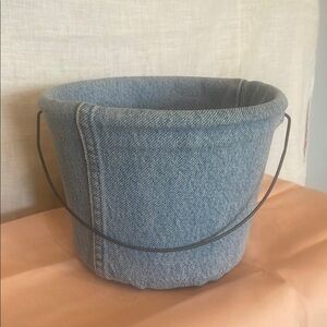 Denim Blue Fabric Basket